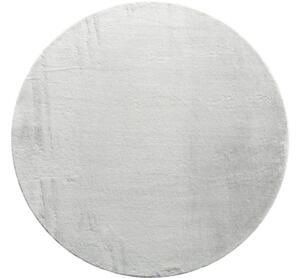 Covor pufos rotund Solevito Florenz gri deschis Ø 160 cm
