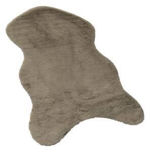 Covor blană artificială Solevito Florenz Shape maro ciocolatiu 55x80 cm