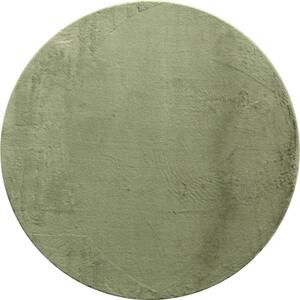 Covor pufos rotund Solevito Florenz verde salvie Ø 160 cm