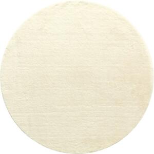 Covor pufos rotund Solevito Florenz bej Ø 160 cm