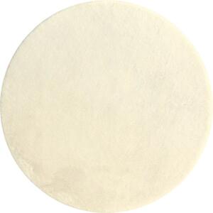 Covor pufos rotund Solevito Florenz bej Ø 80 cm