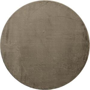 Covor pufos rotund Solevito Florenz maro ciocolatiu Ø 160 cm
