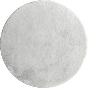 Covor pufos rotund Solevito Florenz gri deschis Ø 80 cm