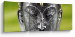 Tablou - Statuia lui Buddha II. (cu ceas) (90x30 cm)
