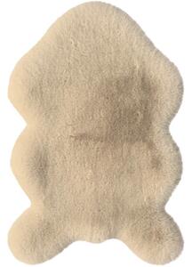 Covor blană lavabil Romance Premium Shape bej nisipiu 60x90 cm