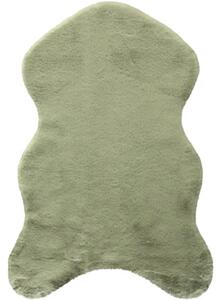 Covor blană artificială Solevito Florenz Shape verde salvie 55x80 cm