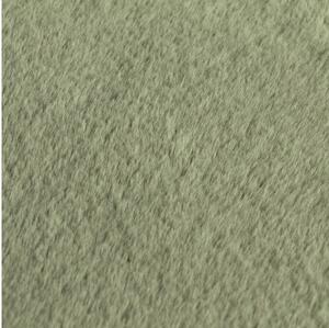 Covor pufos rotund Solevito Romance verde salvie Ø 80 cm