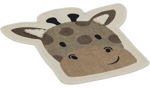 Covor copii Solevito Chawang cap girafă 65x65 cm