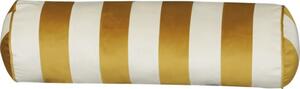 Pernă pentru gât Solevito model dungi alb/galben 20x60 cm