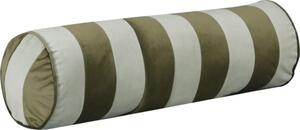 Pernă pentru gât Solevito model dungi verde 20x60 cm