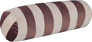 Pernă pentru gât Solevito model dungi roz/bordo 20x60 cm