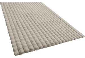 Covor pufos Solevito Romance Bubble maro deschis 160x230 cm