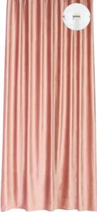 Draperie cu inele Solevito Graz roz 140x260 cm