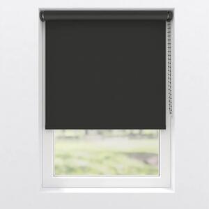Rulou opac Soluna V46 uni negru 150x190 cm cu accesorii asortate, incl. consolă prindere cu cleme și profil inferior plastic