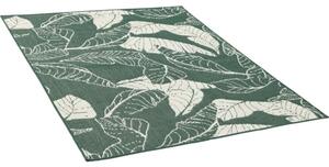 Covor pentru exterior model frunze verde 120x170 cm