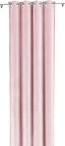 Draperie cu inele Solevito Amal roz 130x260 cm