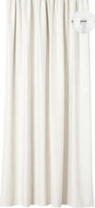 Draperie cu inele Solevito Elva imprimeu frunze bej 140x260 cm