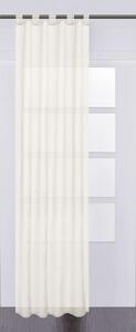 Perdea voal cu bride Solevito Plana crem 140x245 cm