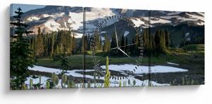 Tablou - Muntele Rainier (cu ceas) (90x30 cm)