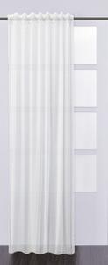 Perdea cu rejansă universală Solevito Cambric albă 140x280 cm