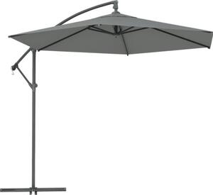 Umbrelă terasă Soluna Lyon Ø 300 cm H 257 cm 180 g/mp poliester gri