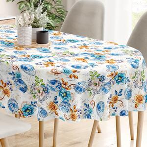 Goldea față de masă decorativă loneta - model 506 - ovale 80 x 140 cm