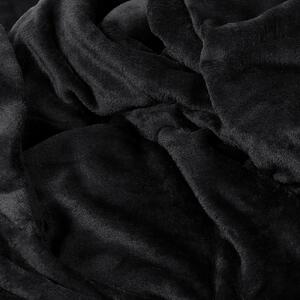 Goldea pătură din microfibră de calitate - negru 150 x 200 cm