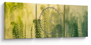Tablou - Detaliu de primăvară natura cețoasă (cu ceas) (90x30 cm)