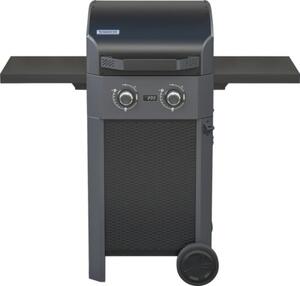Grătar electric Tenneker Carbon 2 arzătoare 2300 W suprafață de gătit 48x42 cm incl. mese laterale, tavă de colectare grăsime
