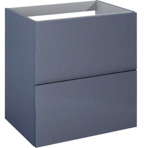 Dulap bază lavoar baie suspendat Jungborn NONUS 60 cm PAL albastru navy mat 2 sertare