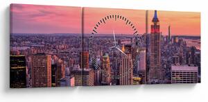 Tablou - New York (cu ceas) (90x30 cm)