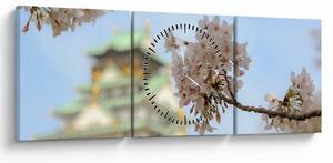 Tablou - Sakura (cu ceas) (90x30 cm)