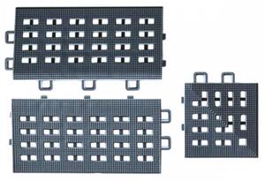 Set 12 placi pardoseala modulara si accesorii din PP, Naimeed D4534, Rosu