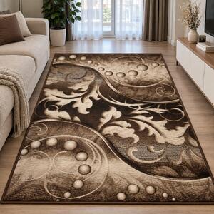 Covor Sufragerie Dormitor, Model Luna 1812 12, Dreptunghiular Maro Maro, Dreptunghi, 140x200