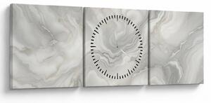 Tablou - Textura de marmură naturală (cu ceas) (90x30 cm)
