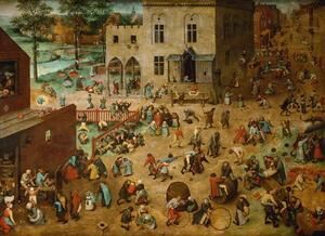 Reproducere Children's Games, 1560, Pieter the Elder Bruegel