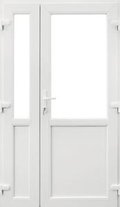 Ușă de intrare PVC pentru exterior 01 alb 120x204 cm stânga