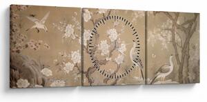 Tablou - Desen animat peisaj japonez (cu ceas) (90x30 cm)