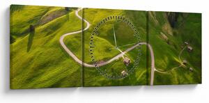Tablou - Platoul Meadow (cu ceas) (90x30 cm)