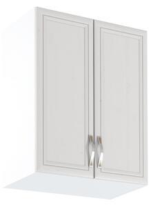 KONDELA Dulap superior G60, alb/pin Andersen, SICILIA