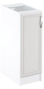 Dulap inferior D30 cu uşă, model stânga, alb/pin Andersen, SICILIA