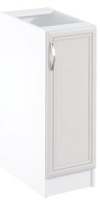 KONDELA Dulap inferior D30 cu uşă, model dreapta, alb/pin Andersen, SICILIA