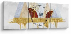 Tablou - Decor (cu ceas) (90x30 cm)