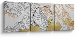 Tablou - Decor III. (cu ceas) (90x30 cm)