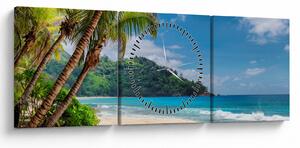 Tablou - Caraibe (cu ceas) (90x30 cm)
