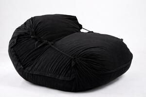 Fotoliu tip Perna Magic Pillow XXL, Material Textil - Black Velvet