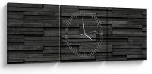 Tablou - Textura pietrei (cu ceas) (90x30 cm)