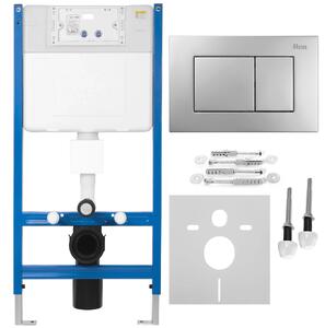 Cadru WC încastrat K011A-Q Rea cu buton J Satin