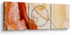 Tablou - Pictură abstractă (cu ceas) (90x30 cm)