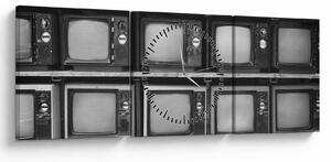 Tablou - Retro TV (cu ceas) (90x30 cm)